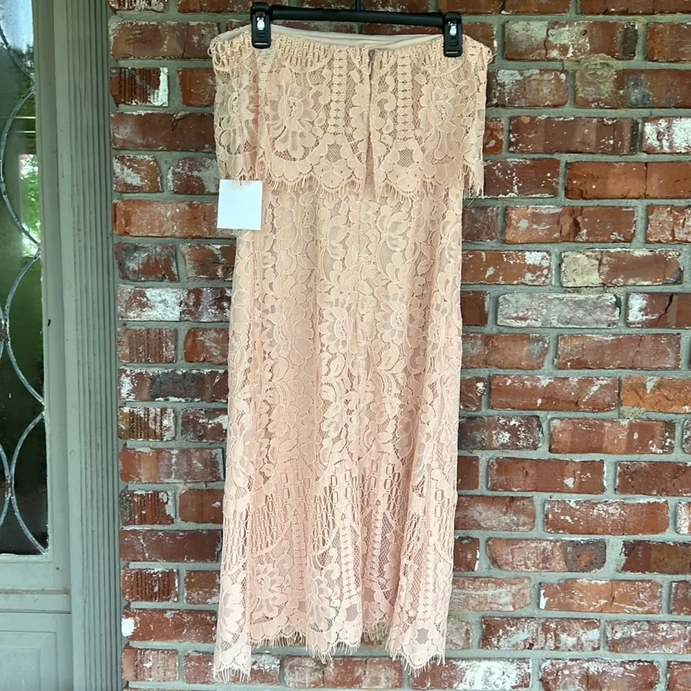 Lulu's NWT strapless lace dress size M - Picture 4 of 10